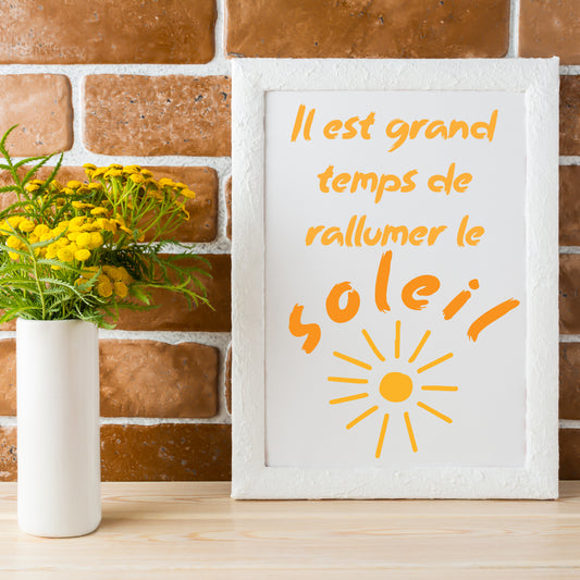 Affiche soleil